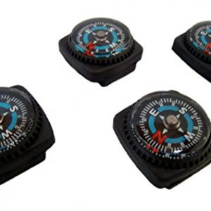 Type-III 4pc Liquid Filled Slip-on Compass Set for Watchband or Paracord Bracelets (2nd Gen)